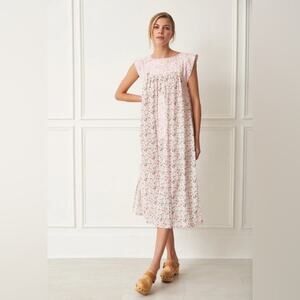 Mi Golondrina Flores Floral Sleeveless Dress